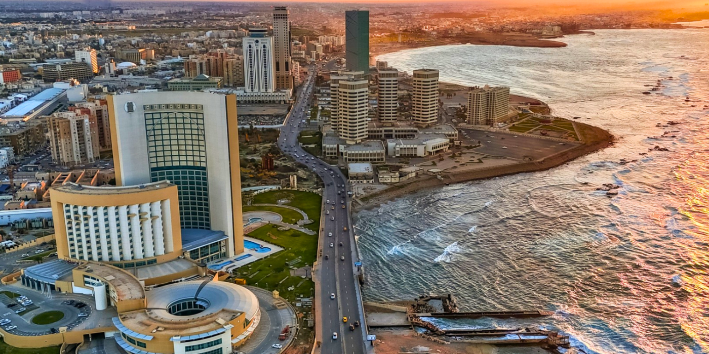 Aerial View of Tripoli, the capital of Libya